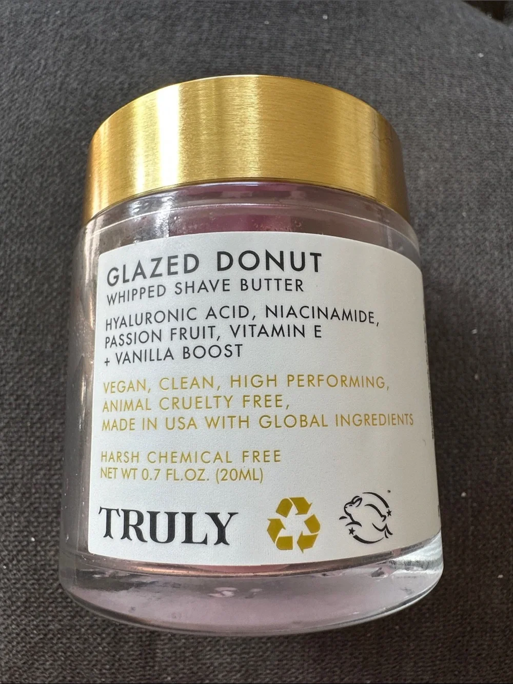 NEW TRULY glazed donut luxurious whipped cream shave butter mini